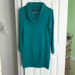 French Connection Green cowl neck sweater dress